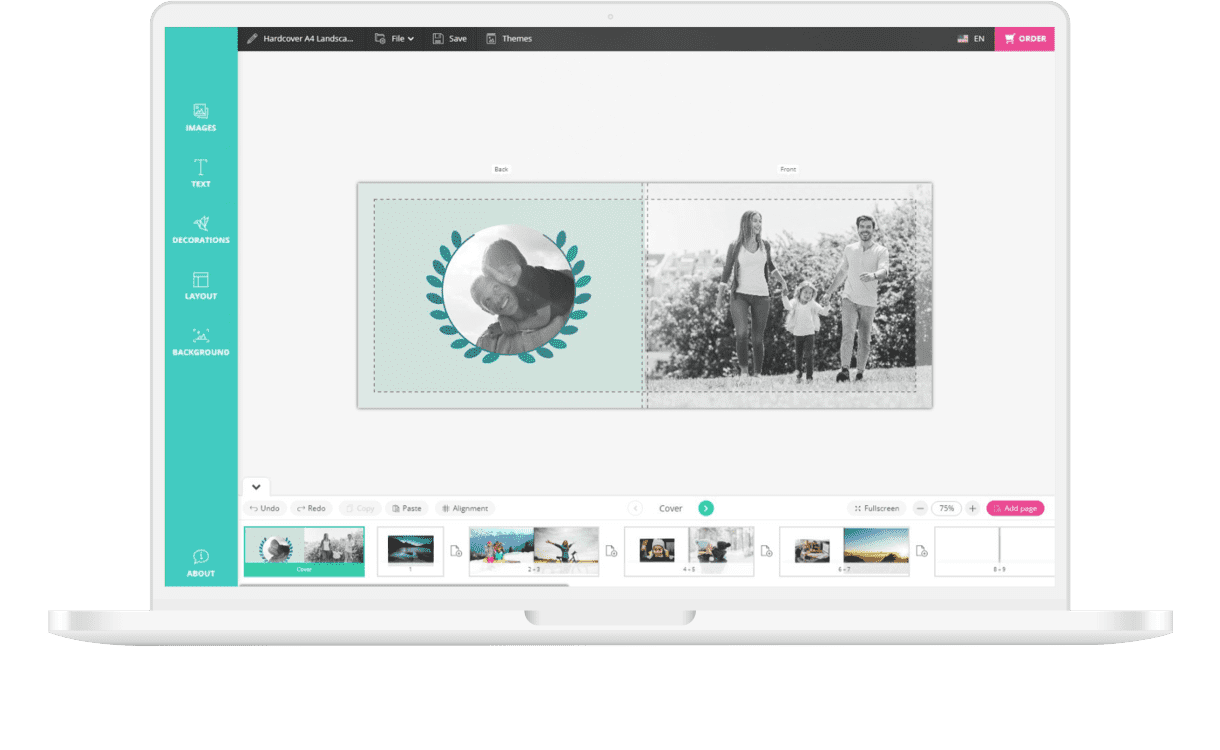 Extensive product designer Screenshot of the extensive product designer