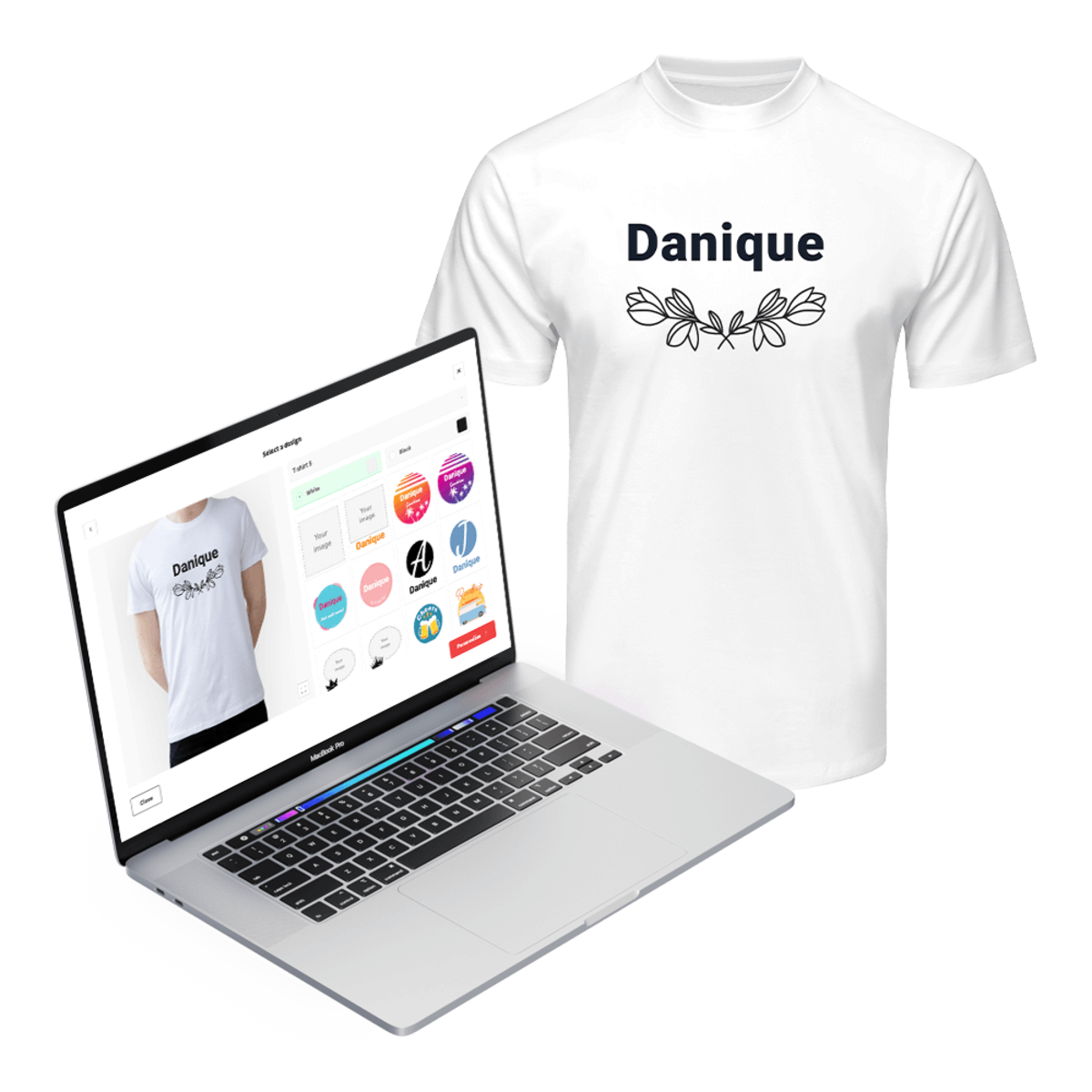 Visual T-Shirt customizer Visual T-Shirt customizer