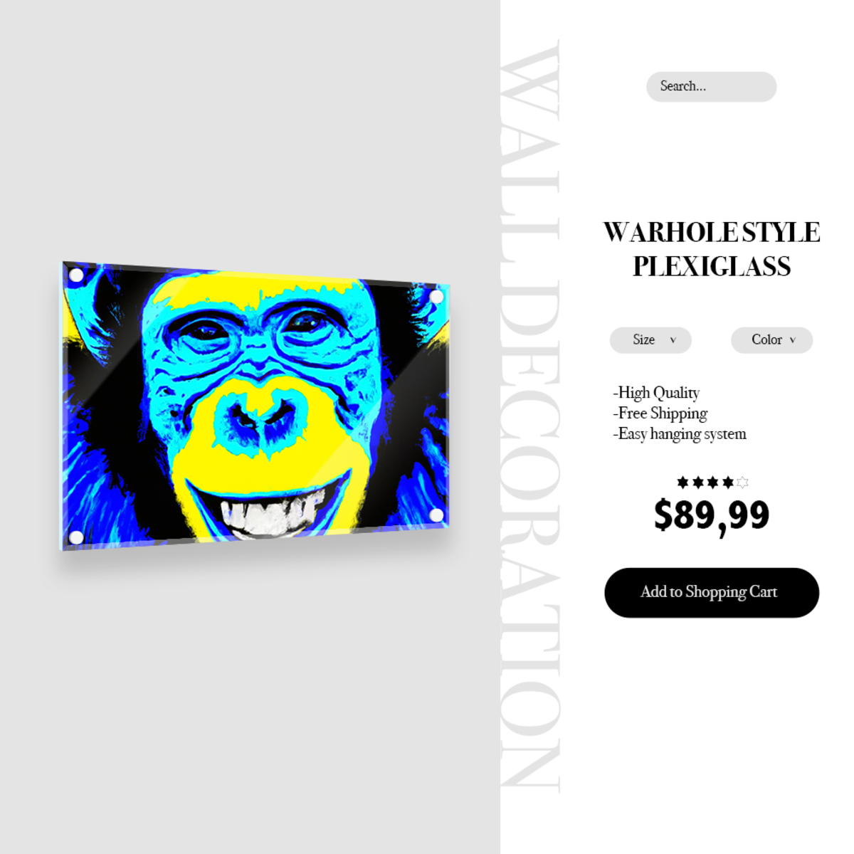 ai-generated-ape-wall-art Sell your ai generated artwork online