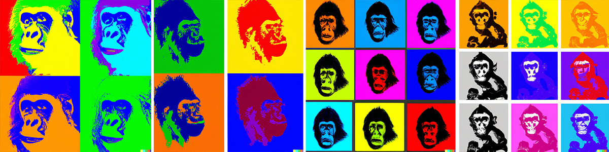 Andy Warhole apes image Andy Warhole apes image