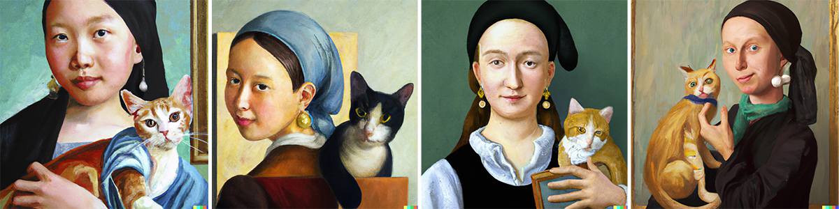 Oil painting of girl with the pearl earring Oil painting of girl with the pearl earring