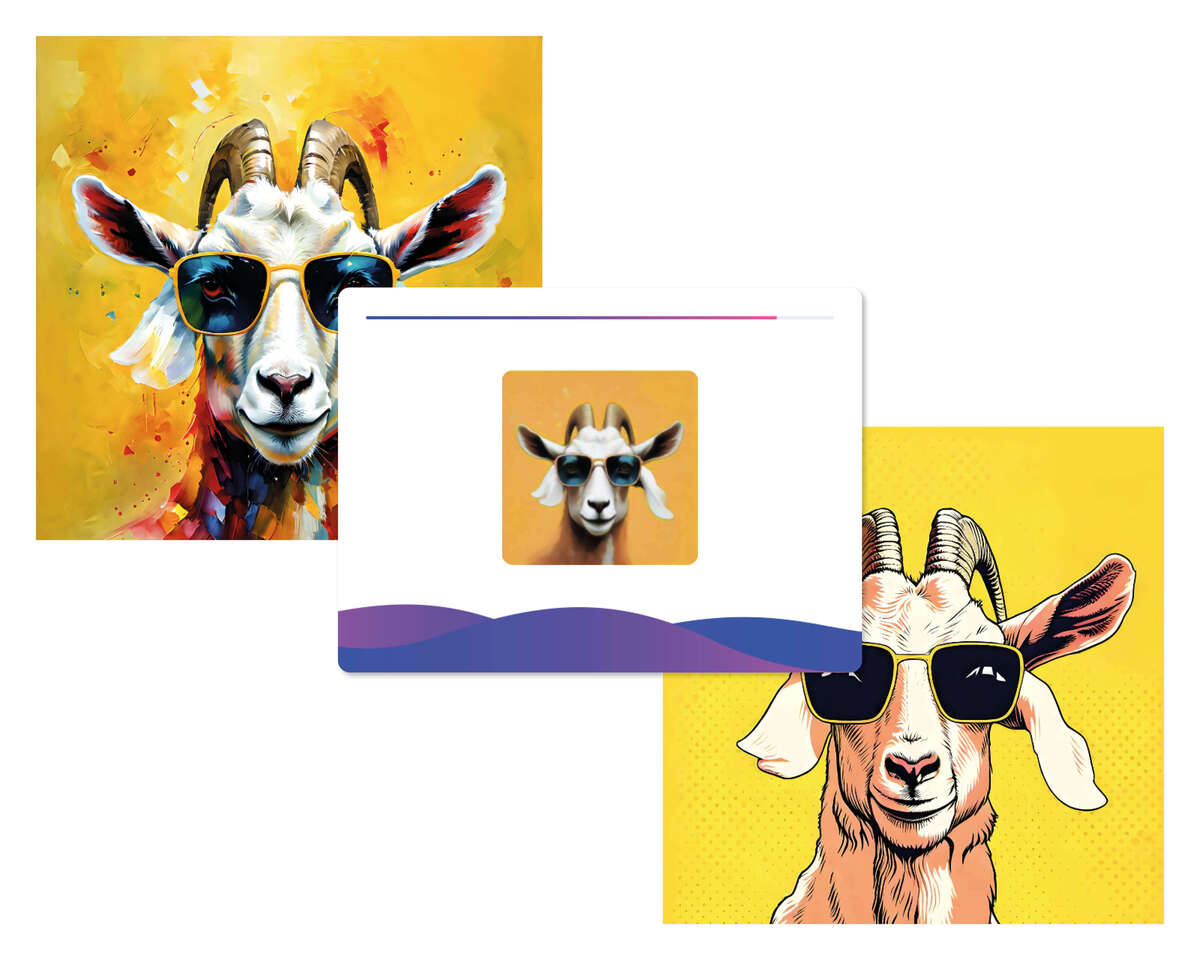 AI Instant Design Tool poster cartoon AI Instant Design Tool poster cartoon