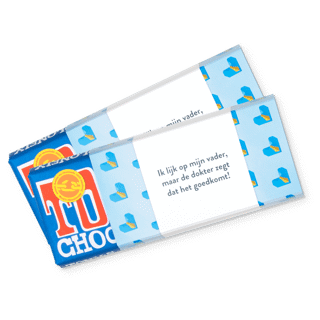 Tony's Chocolonely met eigen wikkel! Tony's Chocolonely met eigen wikkel!