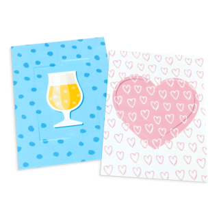 Draaikaart hart en bier Draaikaart hart en bier