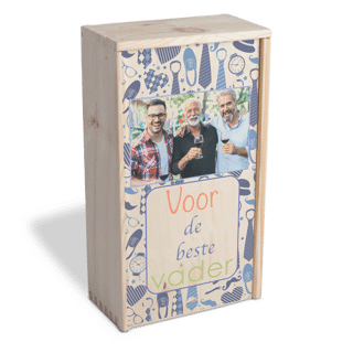Houten kist met foto maken Houten kist met foto maken