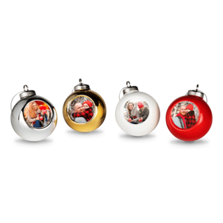 Kerstballen met foto Kerstballen met foto