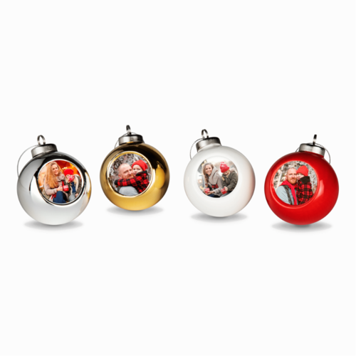 Boules De Noel Avec Photo Lot De 4 Kruidvat Boules De Noel Avec Photo Lot De 4 Kruidvat