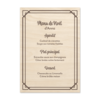 Menu de Noël en bois Menu de Noël en bois