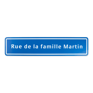 Plaque de rue Plaque de rue