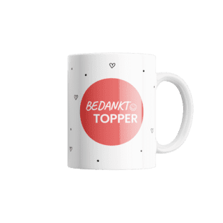 Bedankt mok met snoep Bedankt mok met snoep