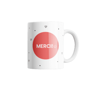 Merci mug avec bonbons Merci mug avec bonbons