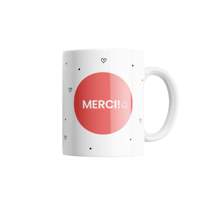 Merci mug avec bonbons Merci mug avec bonbons