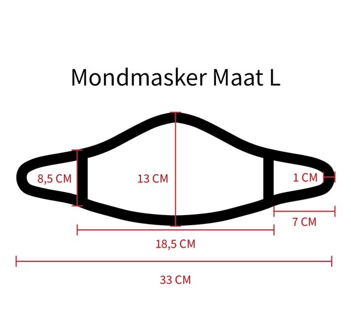 Mondmasker Maat L Mondmasker Maat L