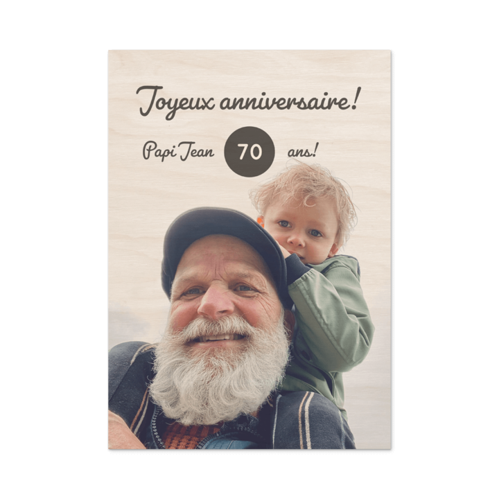 Créer une carte en bois