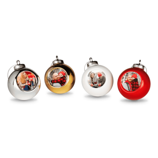 Kerstballen met foto Kerstballen met foto