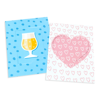 Draaikaart hart en bier Draaikaart hart en bier