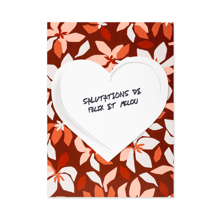 Cartes à tourner coeur