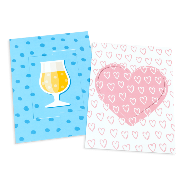 Cartes à tourner valentine