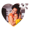 Puzzle photo en forme de coeur