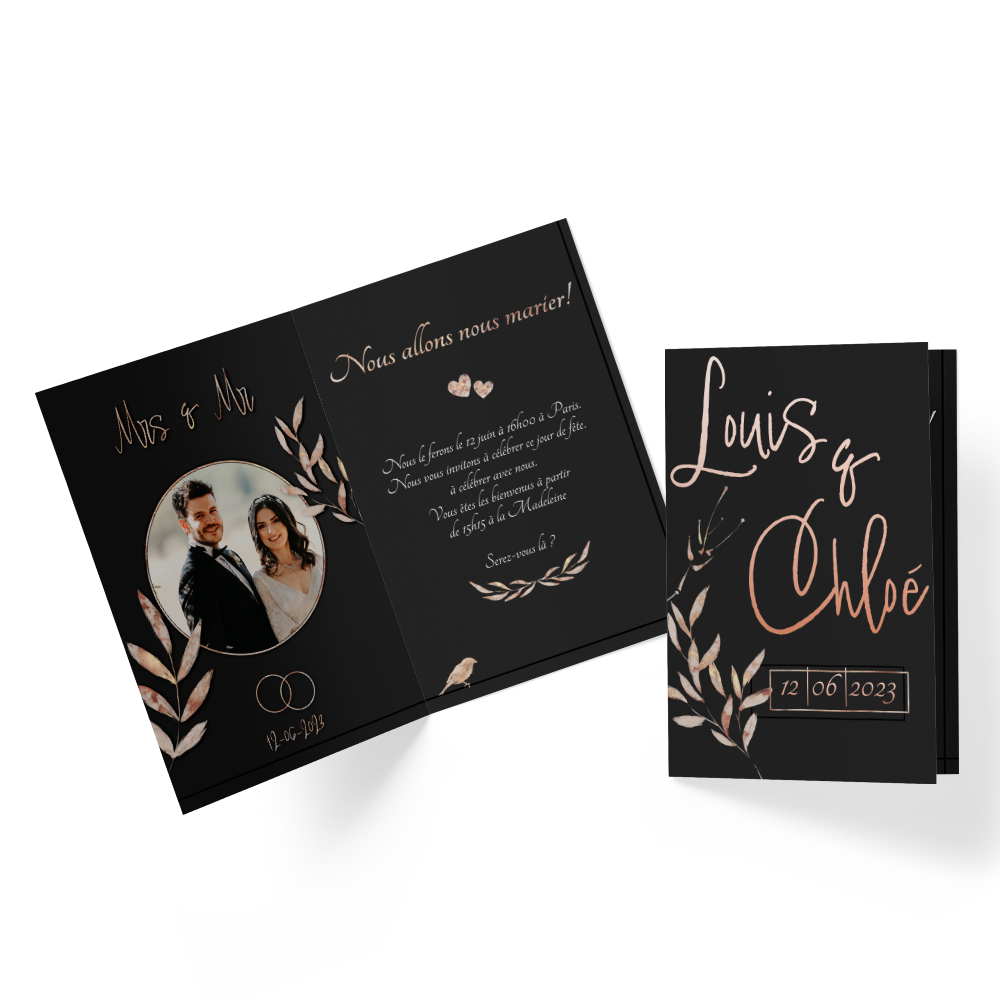 Fairepart mariage Lot de 8 cartes Kruidvat
