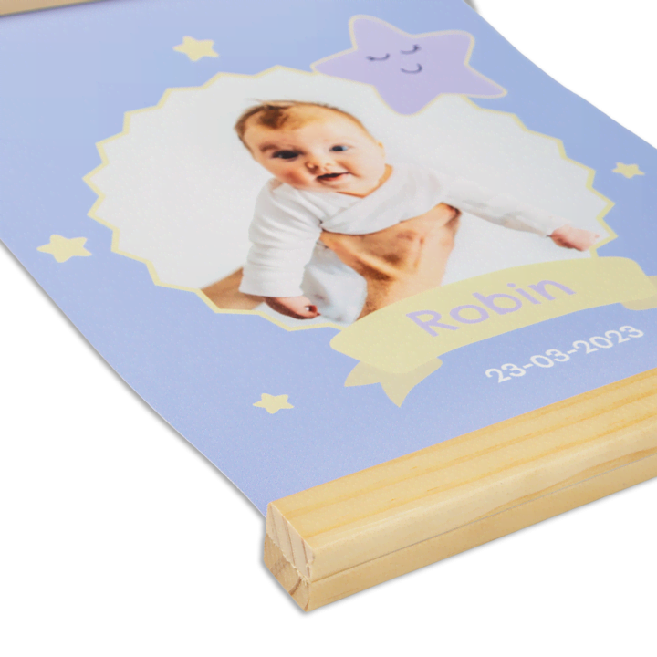 Baby textielposter detail Baby textielposter detail