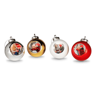 Kerstballen met foto Kerstballen met foto