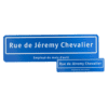 Plaque de rue Plaque de rue