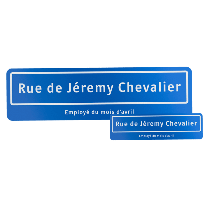 Plaque de rue