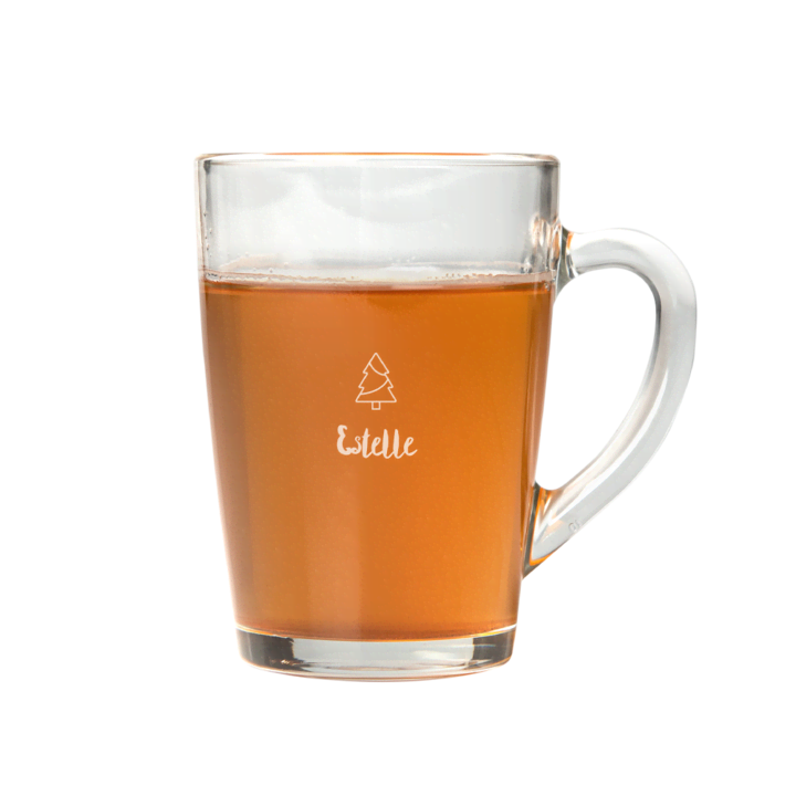 Verre à thé face avant verre a the face avant