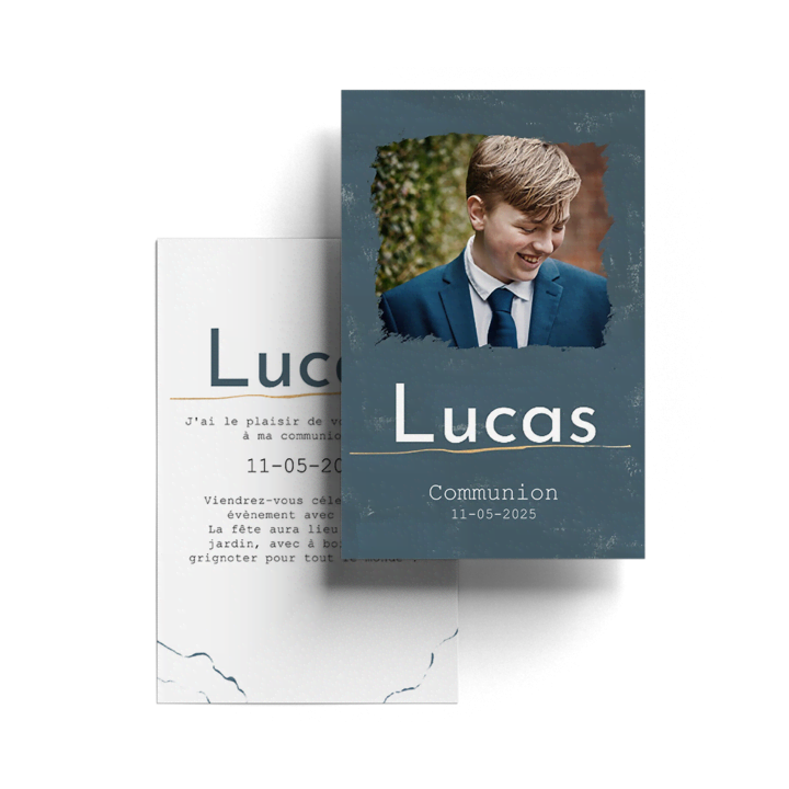 concevoir des cartes de communion