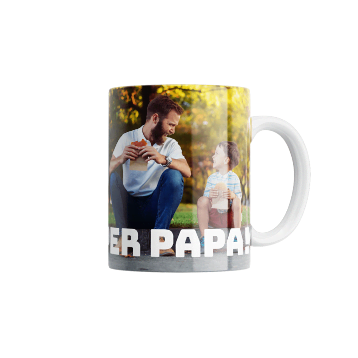 Mug photo avec bonbons Fête des Pères