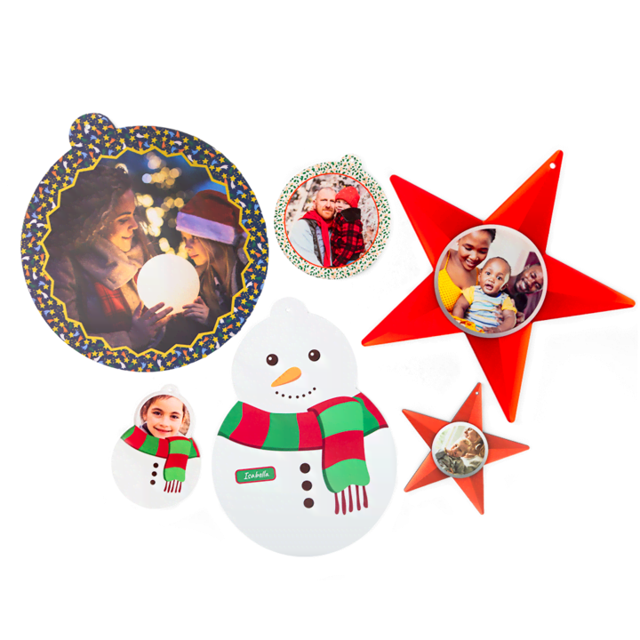 Créer suspension de Noël avec photo