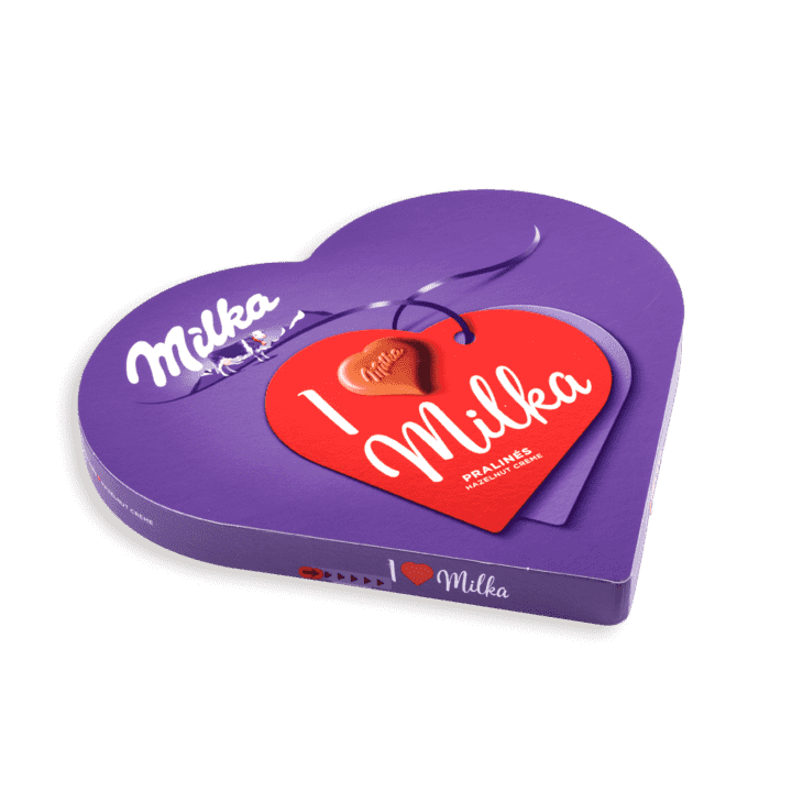 Milka Chocolade Hart met tekst Milka Chocolade Hart met tekst