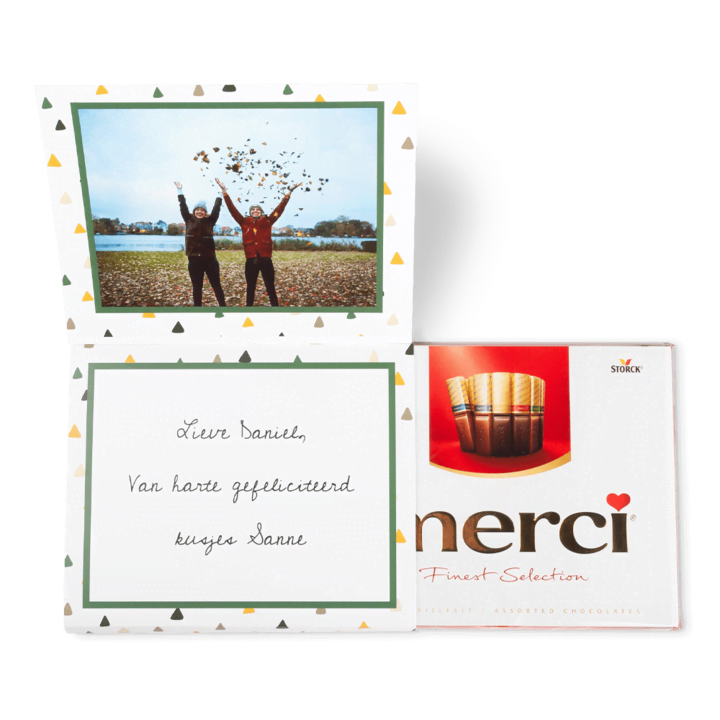 Merci Chocolade met foto Merci Chocolade met foto