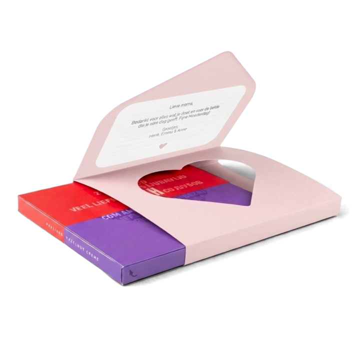 Milka chocoladehart Moederdag