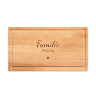 Familie borrelplank graveren