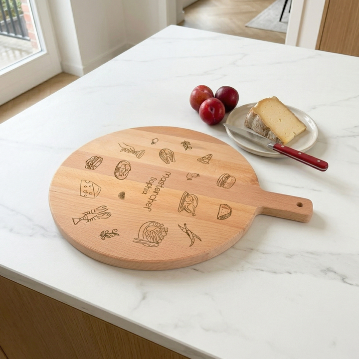 Serveerplank op aanrecht