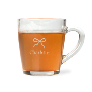 Verre à thé avec un nœud