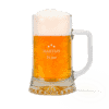 Gegraveerde bierpul met naam