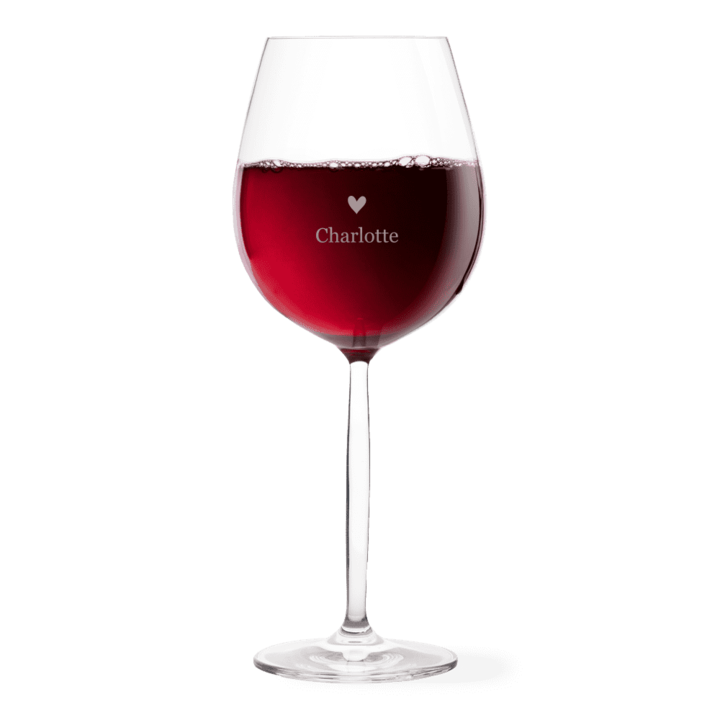 Verre à vin avec nom