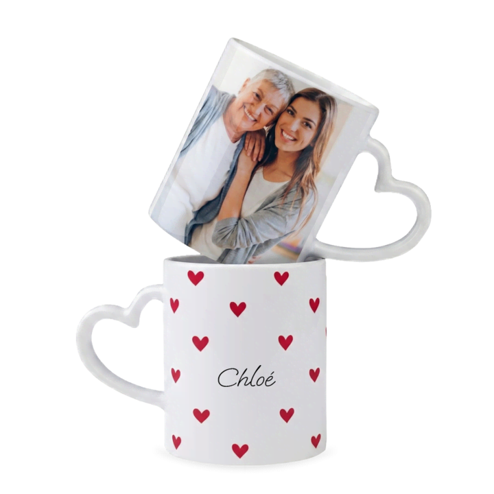 Créer un mug avec poignée en coeur