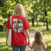 Imprimer une photo sur un t-shirt rouge
