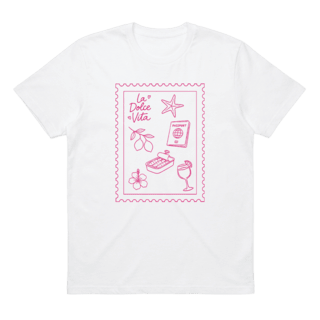 T-shirt blanc avec impression personnalisée