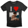 T-shirt noir avec photo