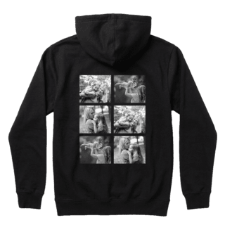Hoodie noir avec impression personnalisée