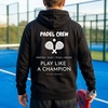 Impression au dos hoodie noir