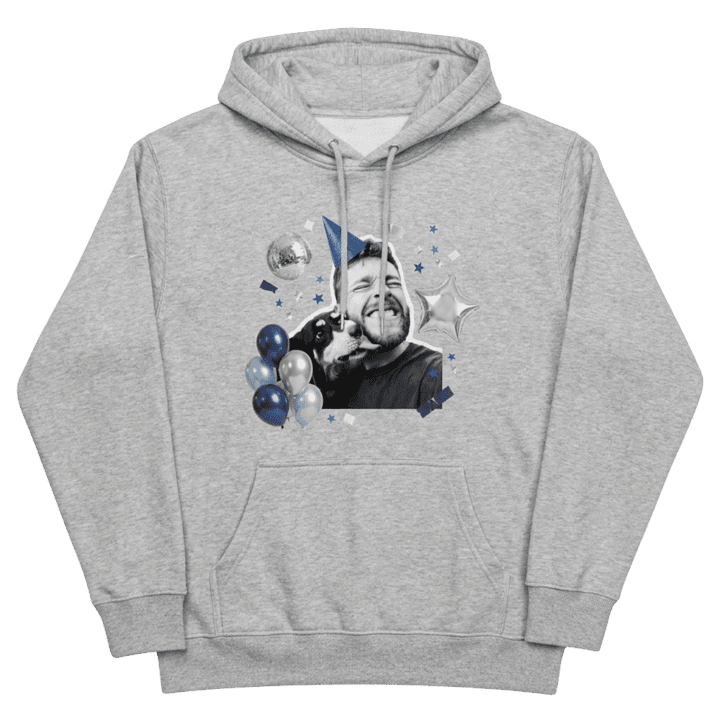 Hoodie gris avec photo