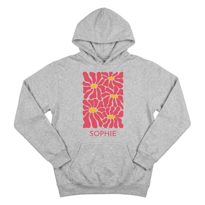 Hoodie gris impression