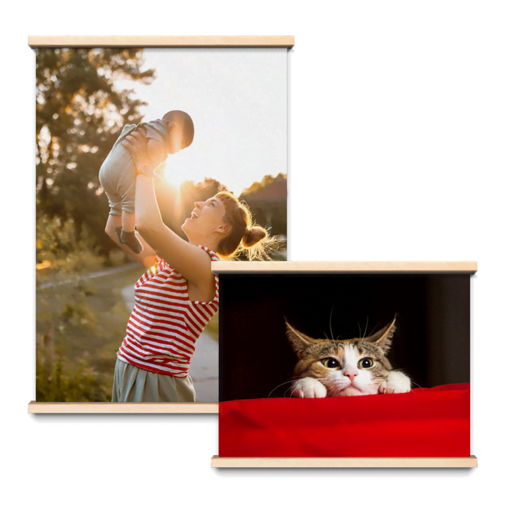 Affiche photo en lattes Affiche photo en lattes