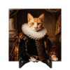 Carreau imprimé représentant un chat royal Carreau imprimé représentant un chat royal